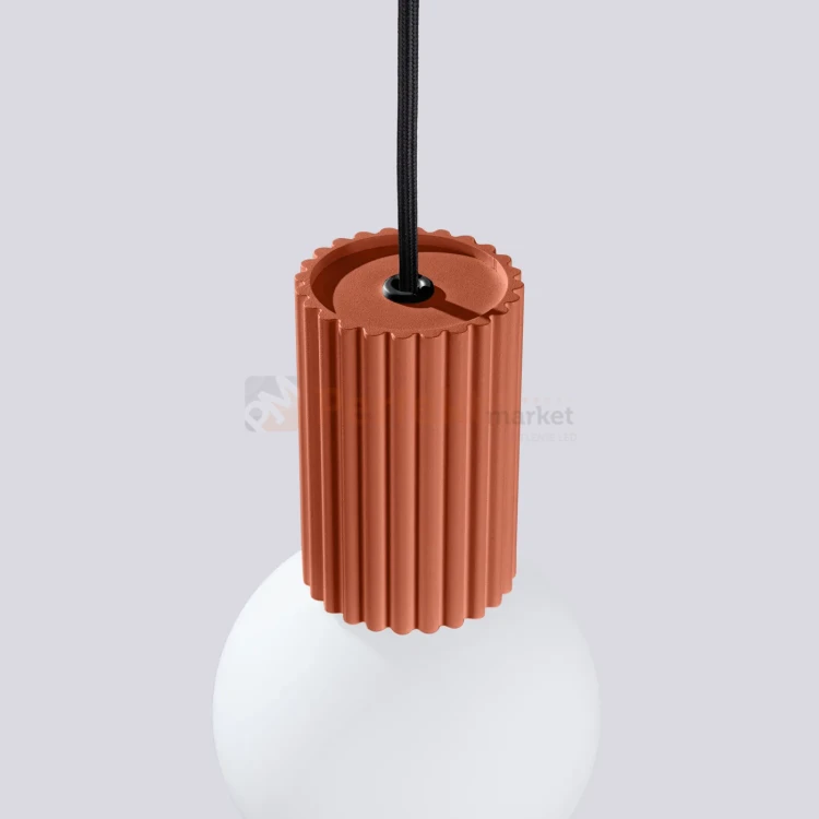 Lampa wisząca Halo szklana kula design 1xG9 IP20 zielona ochra czerwona perfektmarket (2).webp