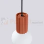 Lampa wisząca Halo szklana kula design 1xG9 IP20 zielona ochra czerwona perfektmarket (2).webp