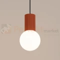 Lampa wisząca Halo szklana kula design 1xG9 IP20 zielona ochra czerwona perfektmarket (5).webp
