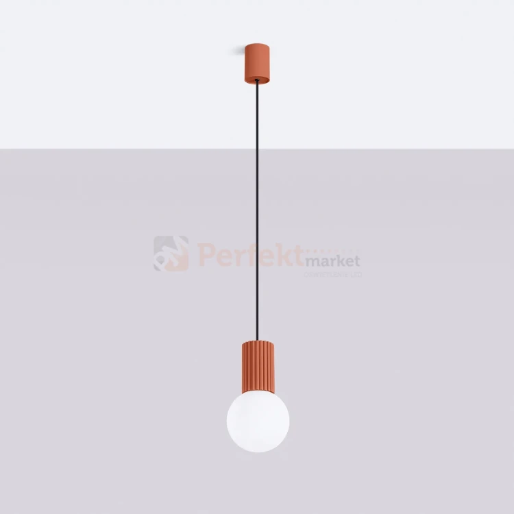 Lampa wisząca Halo szklana kula design 1xG9 IP20 zielona ochra czerwona perfektmarket (7).webp