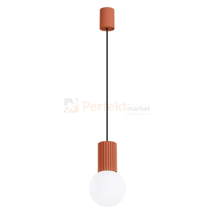 Lampa wisząca Halo szklana kula design 1xG9 IP20 zielona ochra czerwona perfektmarket (8).webp