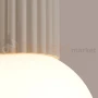 Plafon lampa sufitowa Halo szklana kula design G9 IP44 beżowy perfektmarket (4).webp