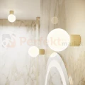 Plafon lampa sufitowa Halo szklana kula design G9 IP44 beżowy perfektmarket (12).webp