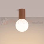 Plafon lampa sufitowa Halo szklana kula design G9 IP44 mocca perfektmarket (4).webp