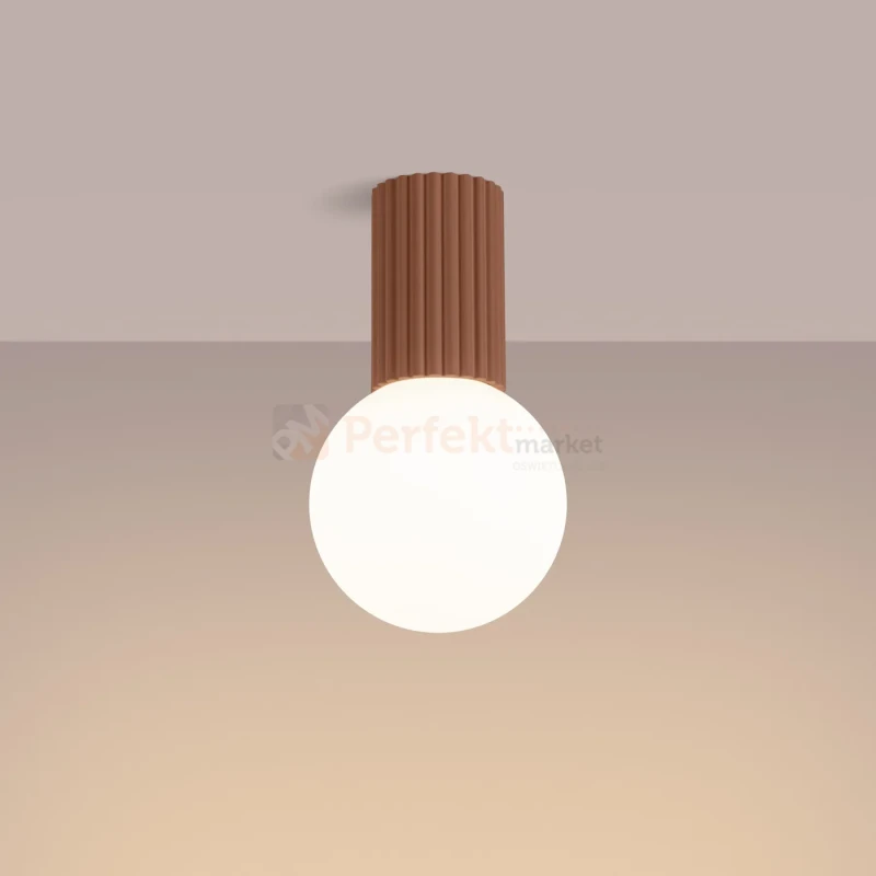 Plafon lampa sufitowa Halo szklana kula design G9 IP44 mocca perfektmarket (8).webp