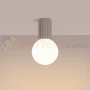 Plafon lampa sufitowa Halo szklana kula design G9 IP44 taupe perfektmarket (6).webp
