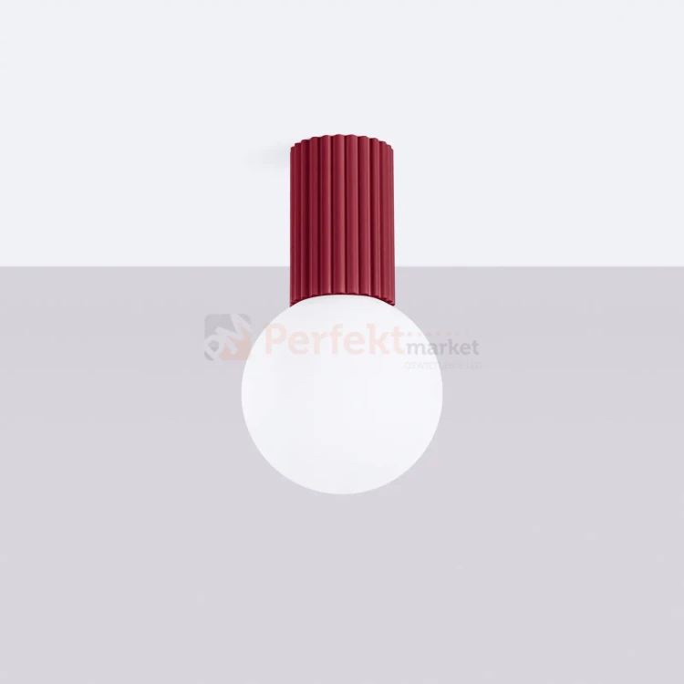 Plafon lampa sufitowa Halo szklana kula design G9 IP44 burgund perfektmarket (6).webp