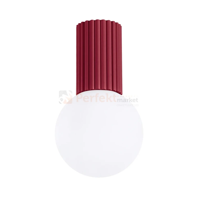 Plafon lampa sufitowa Halo szklana kula design G9 IP44 burgund perfektmarket (7).webp