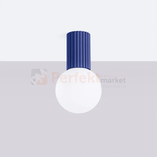 Plafon lampa sufitowa Halo szklana kula design G9 IP44 ultramaryna perfektmarket (5).webp