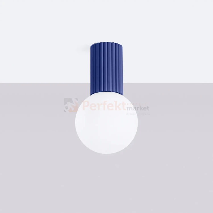 Plafon lampa sufitowa Halo szklana kula design G9 IP44 ultramaryna perfektmarket (5).webp