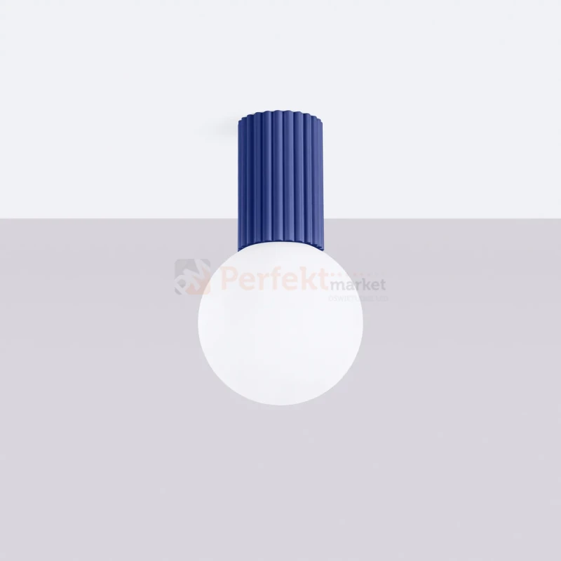 Plafon lampa sufitowa Halo szklana kula design G9 IP44 ultramaryna perfektmarket (8).webp
