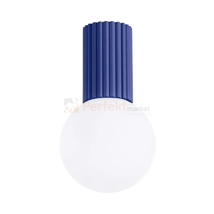 Plafon lampa sufitowa Halo szklana kula design G9 IP44 ultramaryna perfektmarket (7).webp