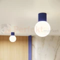 Plafon lampa sufitowa Halo szklana kula design G9 IP44 ultramaryna perfektmarket (12).webp