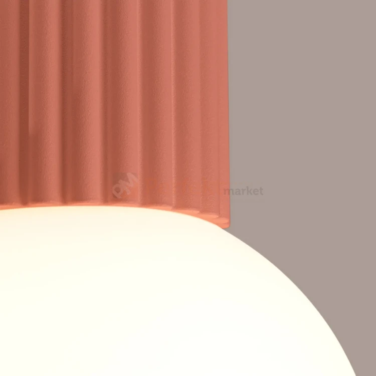 Plafon lampa sufitowa Halo szklana kula design G9 IP44 brzoskwiniowy perfektmarket (2).webp