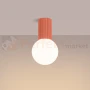 Plafon lampa sufitowa Halo szklana kula design G9 IP44 brzoskwiniowy perfektmarket (3).webp