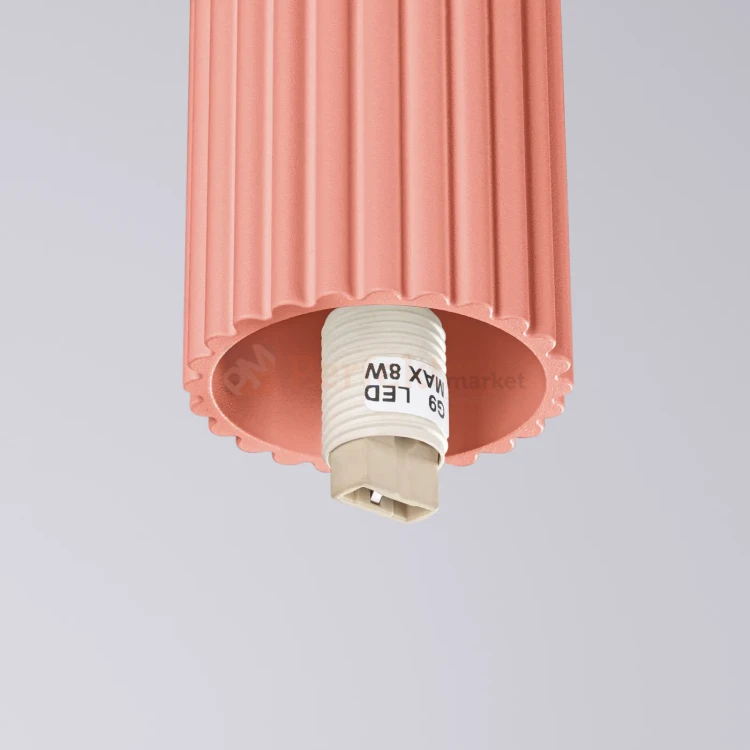 Plafon lampa sufitowa Halo szklana kula design G9 IP44 brzoskwiniowy perfektmarket (5).webp
