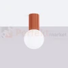 Plafon lampa sufitowa Halo szklana kula design G9 IP44 ochra czerwona perfektmarket (2).webp