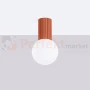 Plafon lampa sufitowa Halo szklana kula design G9 IP44 ochra czerwona perfektmarket (2).webp