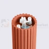 Plafon lampa sufitowa Halo szklana kula design G9 IP44 ochra czerwona perfektmarket (5).webp