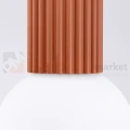 Plafon lampa sufitowa Halo szklana kula design G9 IP44 ochra czerwona perfektmarket (6).webp