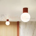 Plafon lampa sufitowa Halo szklana kula design G9 IP44 ochra czerwona perfektmarket (12).webp