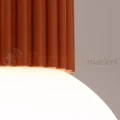 Plafon lampa sufitowa Halo szklana kula design G9 IP44 ochra czerwona perfektmarket.webp