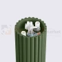Plafon lampa sufitowa Halo szklana kula design G9 IP44 zielony oliwkowy perfektmarket (1).webp