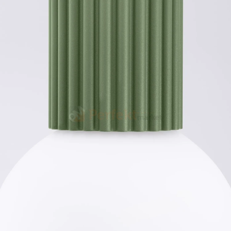 Plafon lampa sufitowa Halo szklana kula design G9 IP44 zielony oliwkowy perfektmarket (3).webp