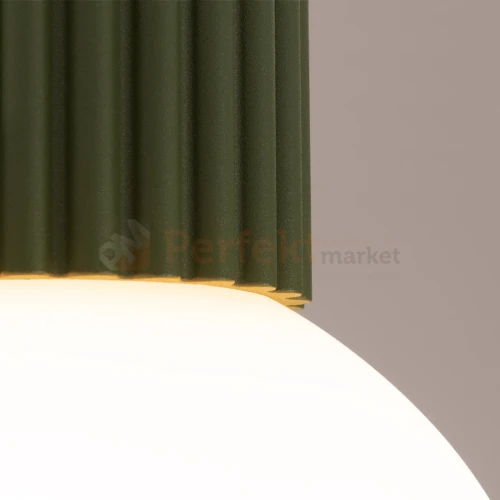 Plafon lampa sufitowa Halo szklana kula design G9 IP44 zielony oliwkowy perfektmarket (4).webp