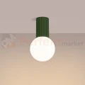 Plafon lampa sufitowa Halo szklana kula design G9 IP44 zielony oliwkowy perfektmarket (5).webp