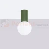 Plafon lampa sufitowa Halo szklana kula design G9 IP44 zielony oliwkowy perfektmarket (6).webp