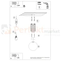 Plafon lampa sufitowa Halo szklana kula design G9 IP44 zielony oliwkowy perfektmarket (8).webp