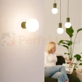 Plafon lampa sufitowa Halo szklana kula design G9 IP44 zielony oliwkowy perfektmarket (12).webp