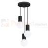 Lampa wisząca Halo 3P szklane kule design 3xG9 IP20 czarna perfektmarket.webp