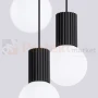 Lampa wisząca Halo 3P szklane kule design 3xG9 IP20 czarna perfektmarket (2).webp