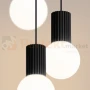 Lampa wisząca Halo 3P szklane kule design 3xG9 IP20 czarna perfektmarket (8).webp