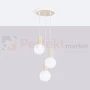 Lampa wisząca Halo 3P szklane kule design 3xG9 IP20 beżowa perfektmarket (6).webp