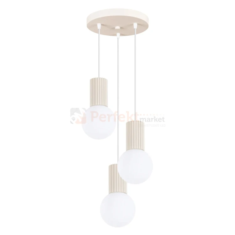 Lampa wisząca Halo 3P szklane kule design 3xG9 IP20 beżowa perfektmarket (5).webp