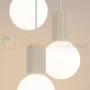 Lampa wisząca Halo 3P szklane kule design 3xG9 IP20 beżowa perfektmarket.webp
