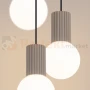 Lampa wisząca Halo 3P szklane kule design 3xG9 IP20 taupe perfektmarket (1).webp