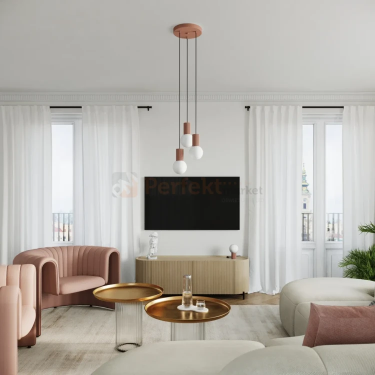 Lampa wisząca Halo 3P szklane kule design 3xG9 IP20 mocca perfektmarket (11).webp