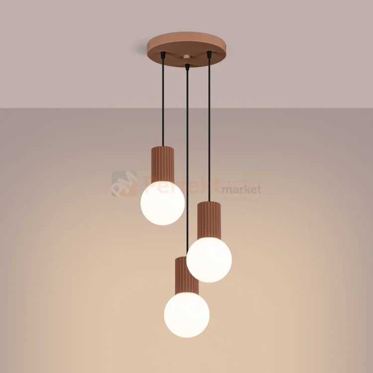 Lampa wisząca Halo 3P szklane kule design 3xG9 IP20 mocca perfektmarket (7).webp