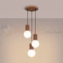 Lampa wisząca Halo 3P szklane kule design 3xG9 IP20 mocca perfektmarket (7).webp