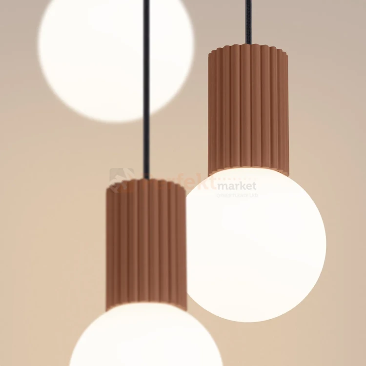 Lampa wisząca Halo 3P szklane kule design 3xG9 IP20 mocca perfektmarket (5).webp