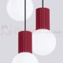 Lampa wisząca Halo 3P szklane kule design 3xG9 IP20 burgund perfektmarket (8).webp