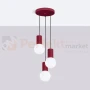 Lampa wisząca Halo 3P szklane kule design 3xG9 IP20 burgund perfektmarket (6).webp