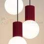 Lampa wisząca Halo 3P szklane kule design 3xG9 IP20 burgund perfektmarket (2).webp