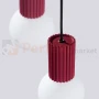 Lampa wisząca Halo 3P szklane kule design 3xG9 IP20 burgund perfektmarket.webp