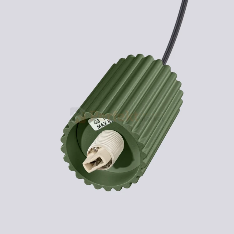 Lampa wisząca Halo 3P szklane kule design 3xG9 IP20 zielona oliwka perfektmarket (8).webp