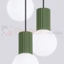 Lampa wisząca Halo 3P szklane kule design 3xG9 IP20 zielona oliwka perfektmarket (7).webp